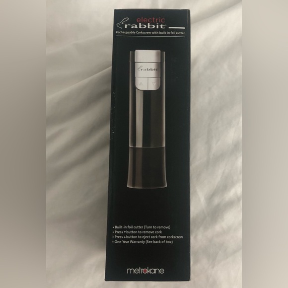 NWOT Metrokane electric rechargeable wine opener. Never used. - Picture 3 of 4